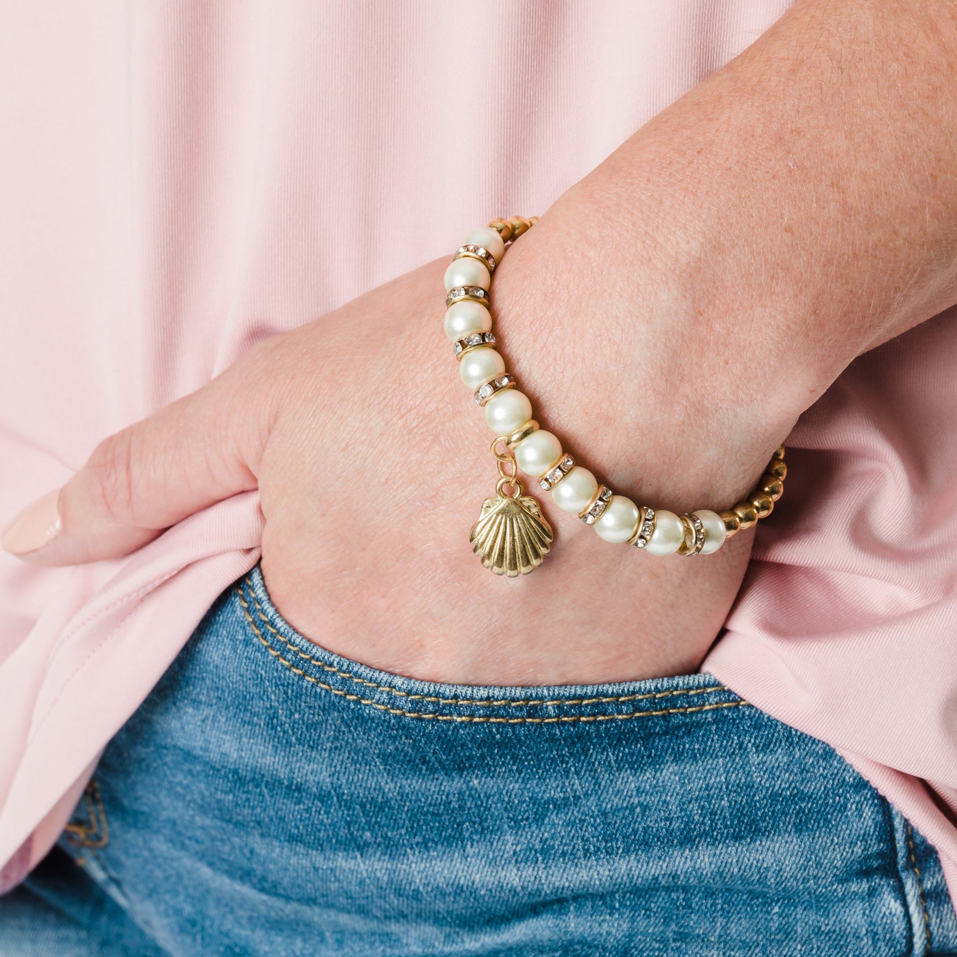 Elsie & Zoey Selah PearlShell Bracelet