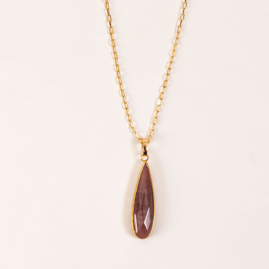 Elsie & Zoey Camryn Teardrop Pendant Necklace