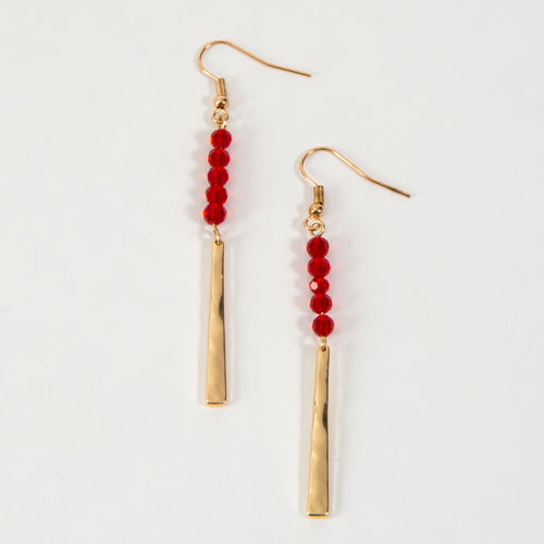 Haven Beaded Bar Earrings