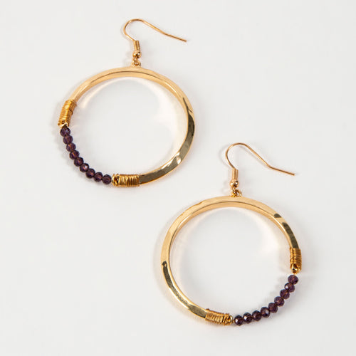 Haven Beaded Hoop Earrings