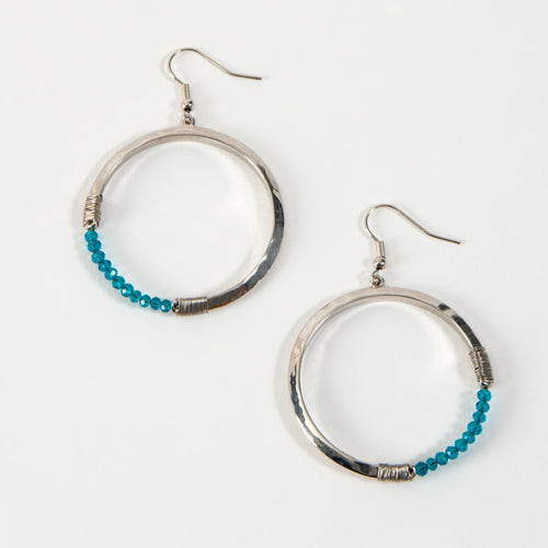 Haven Beaded Hoop Earrings