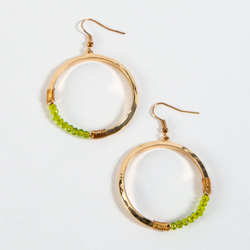 Haven Beaded Hoop Earrings