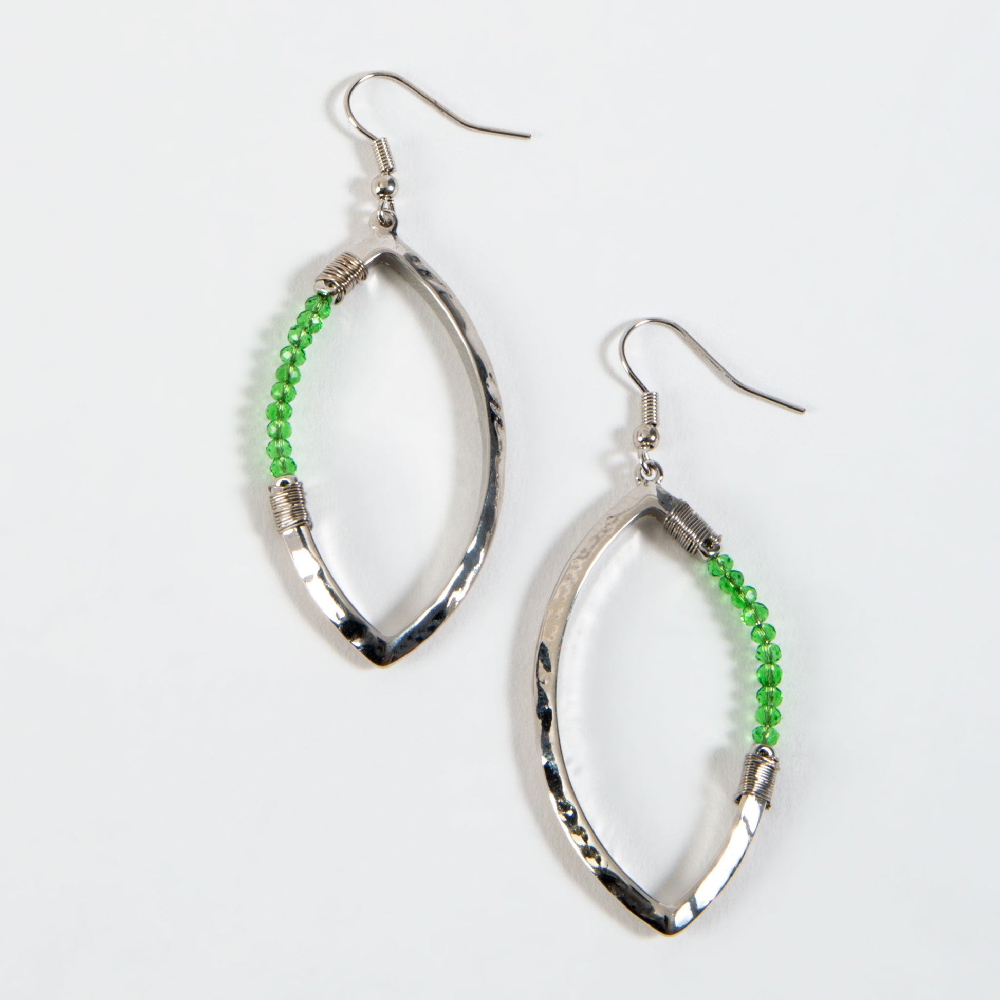 Haven Beaded Oval Earrings