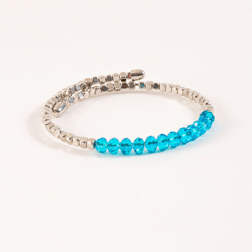 Haven Beaded Memory Wire Bracelet