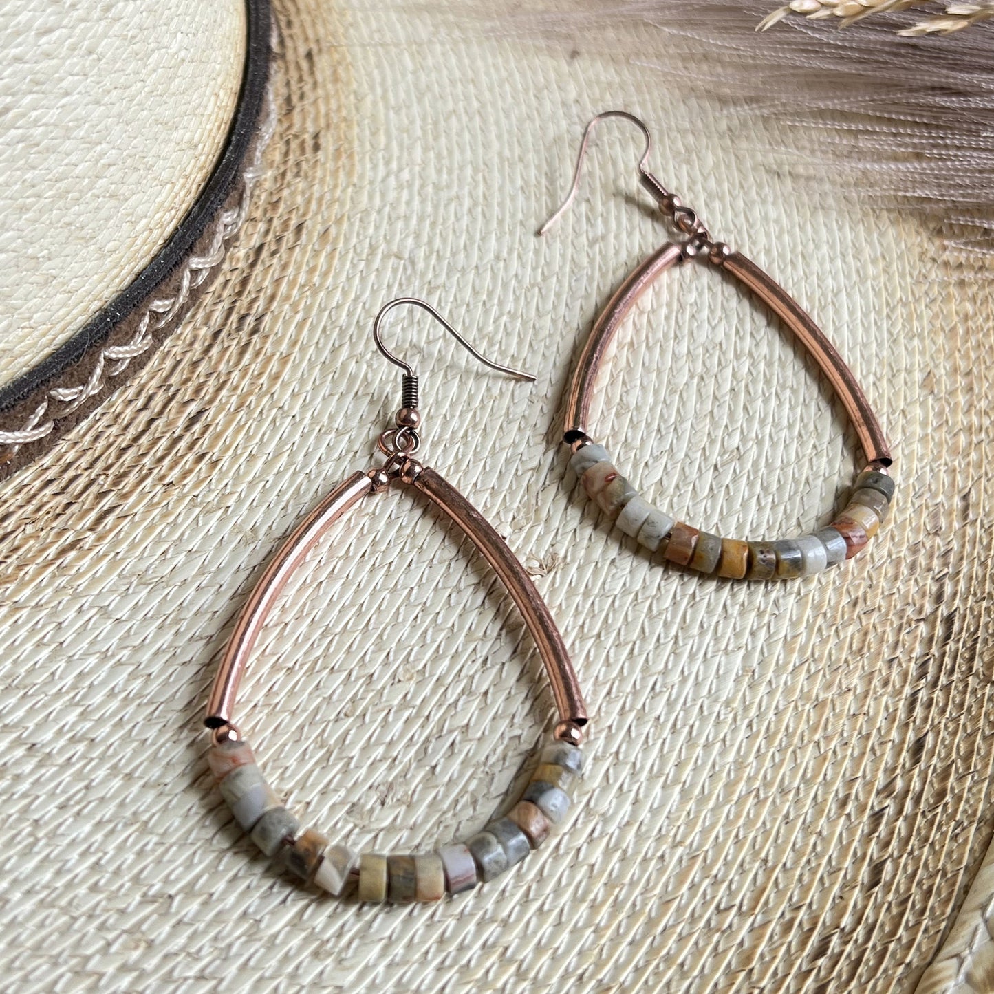 Wild Spirit Beaded Drop Earrings