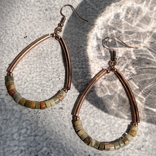 Wild Spirit Beaded Drop Earrings