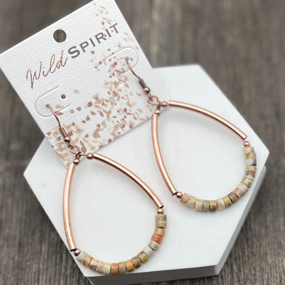 Wild Spirit Beaded Drop Earrings