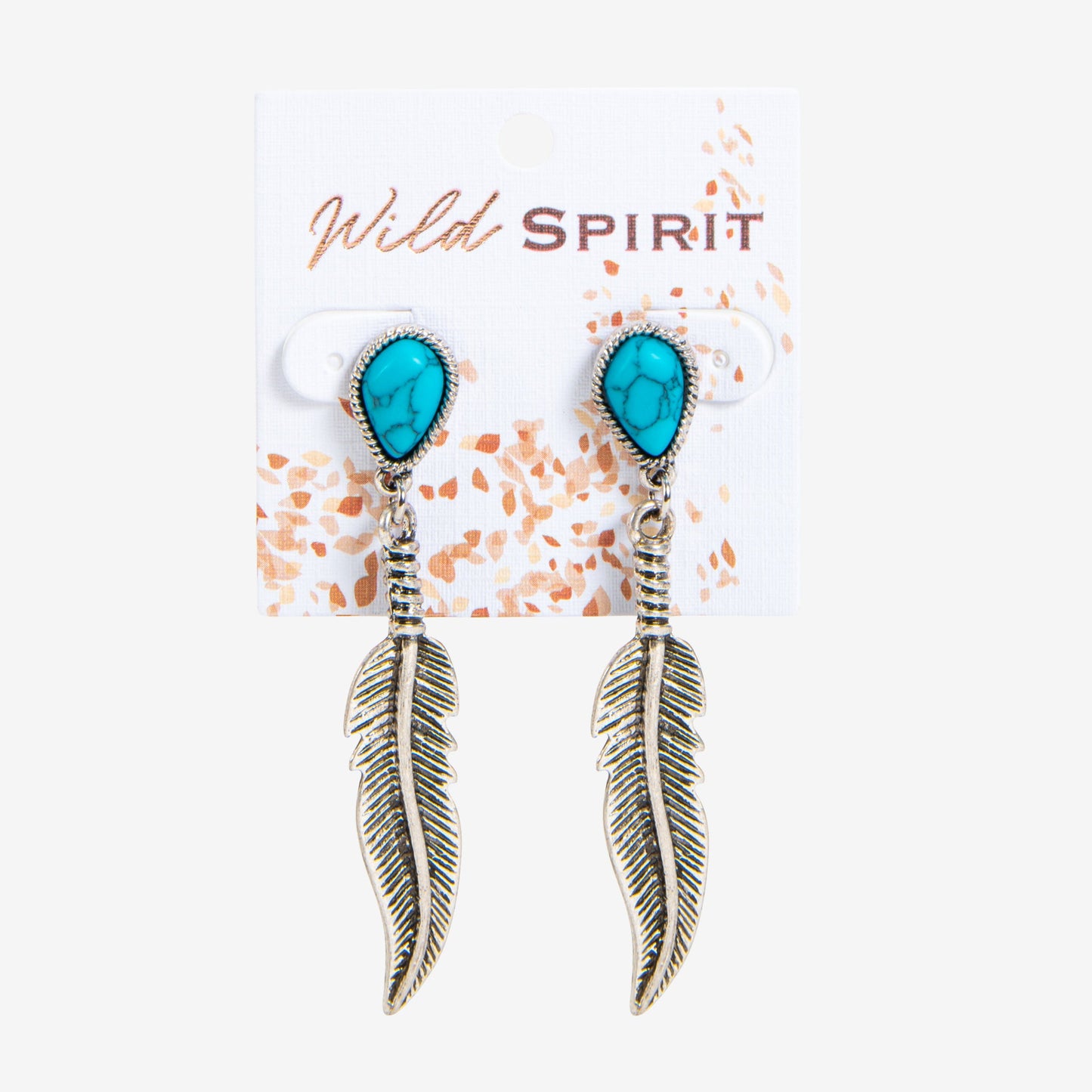 Wild Spirit Feather Drop Earrings