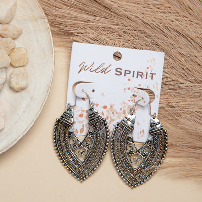 Wild Spirit Antique Heart Earrings