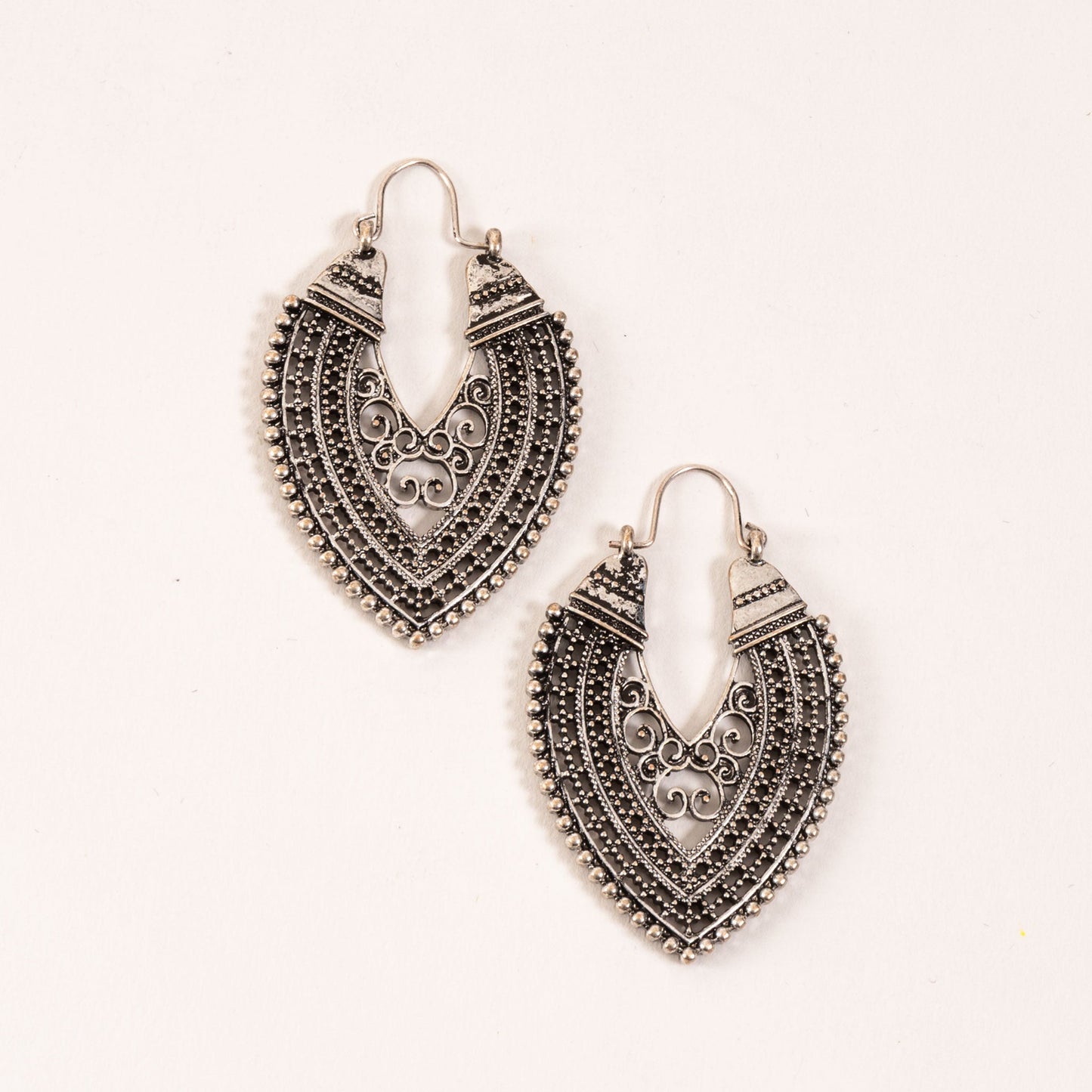 Wild Spirit Antique Heart Earrings