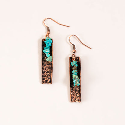 Wild Spirit Turquoise Bar Earrings