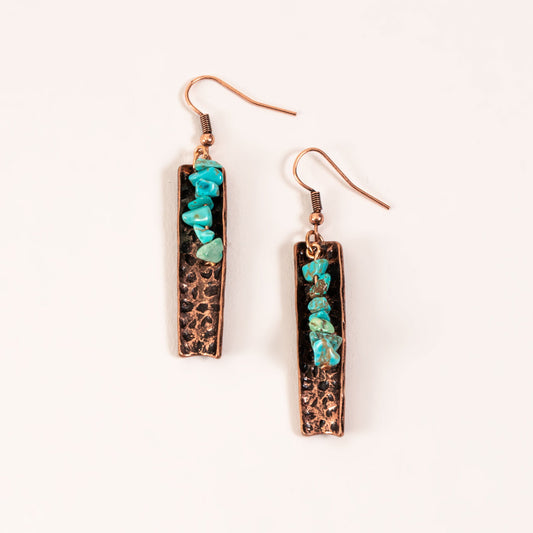 Wild Spirit Turquoise Bar Earrings