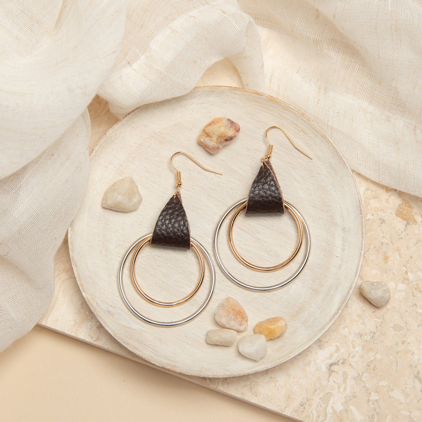 Wild Spirit Circular Ring Earrings