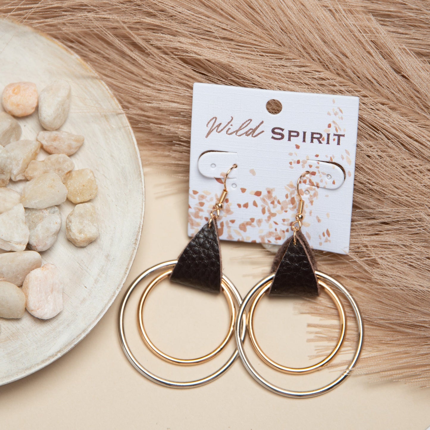 Wild Spirit Circular Ring Earrings