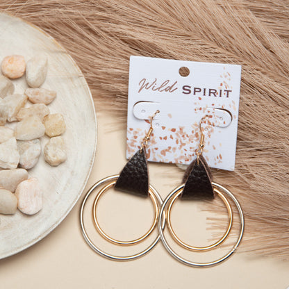 Wild Spirit Circular Ring Earrings