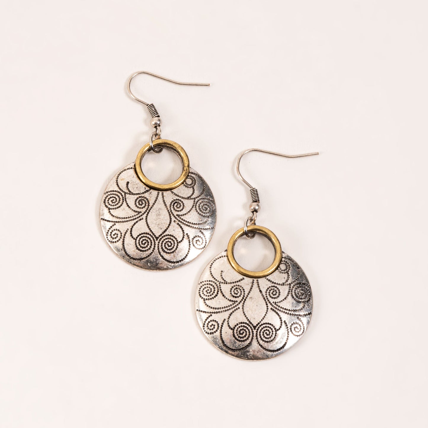 Wild Spirit Small Disc Earrings