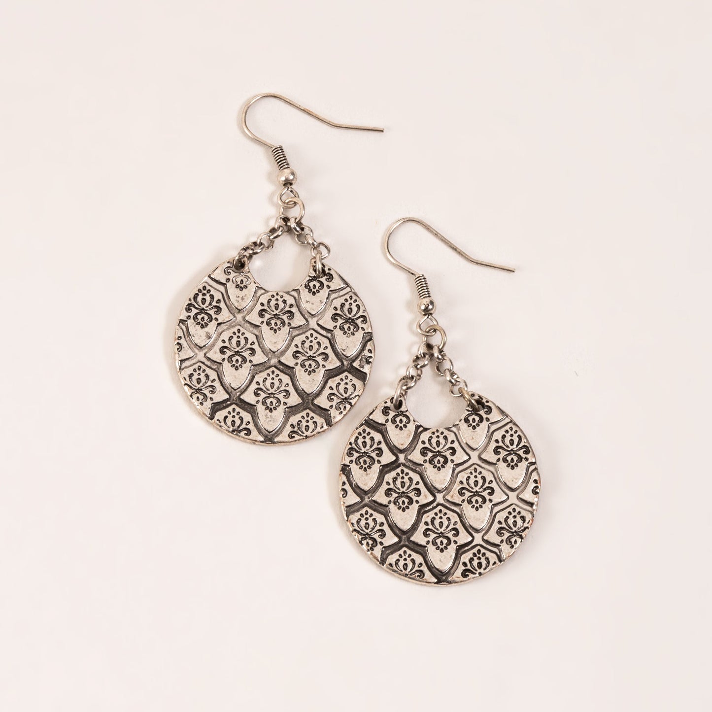 Wild Spirit Disc Drop Earrings