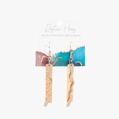 Kiann Hammered Bar Earrings