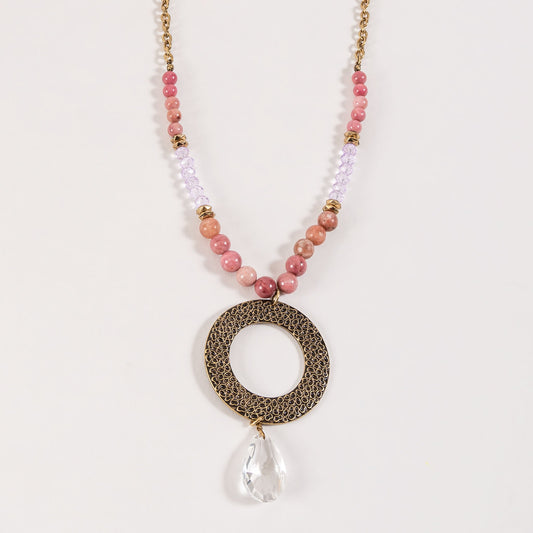 Alli Beaded Pendant Necklace