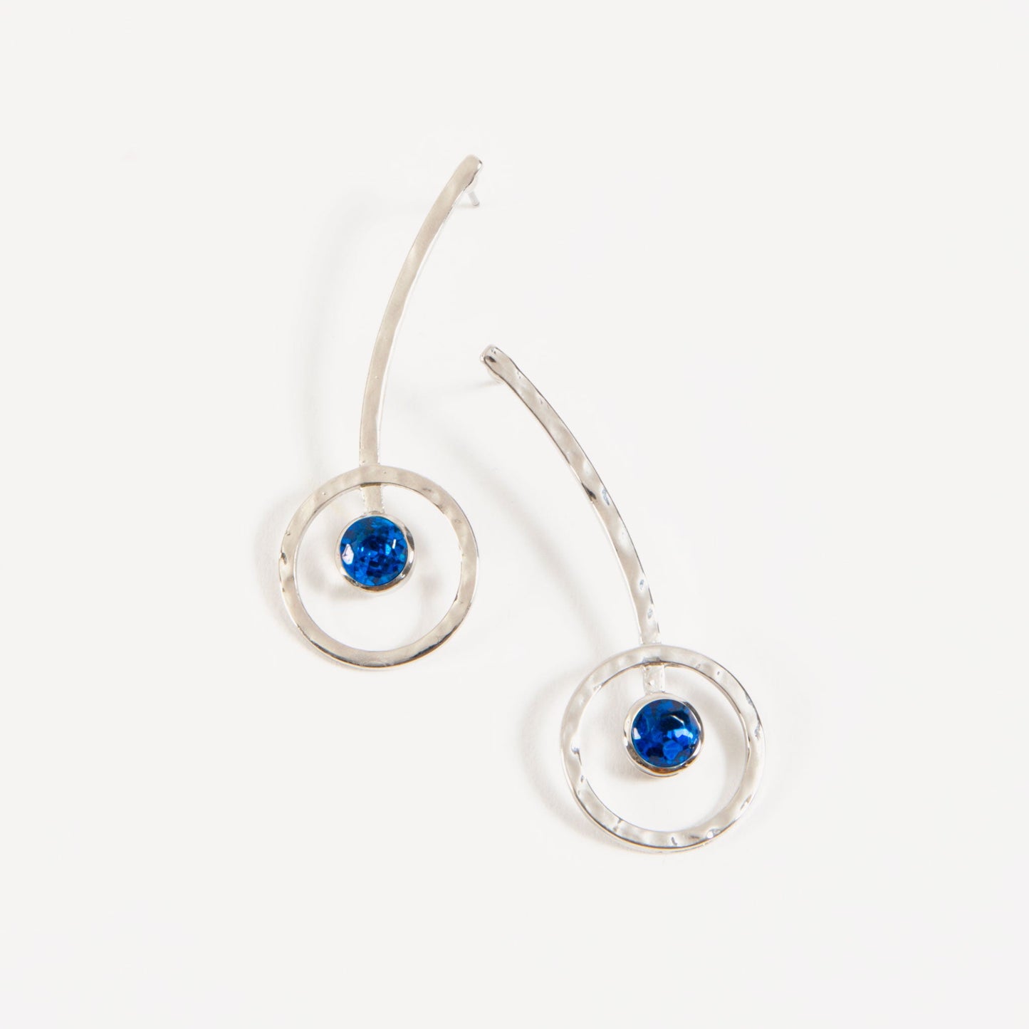 Natasha Crystal Hoop Drop Earrings