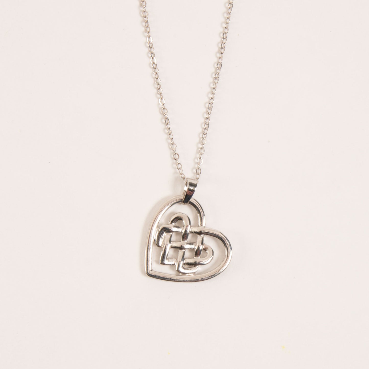 Endless Pathways Celtic Heart Pendant Necklace