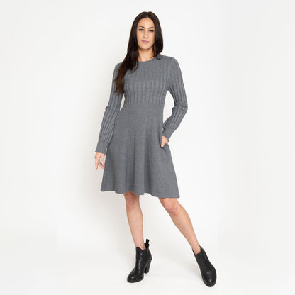 Sheena Cable Knit Sweater Dress