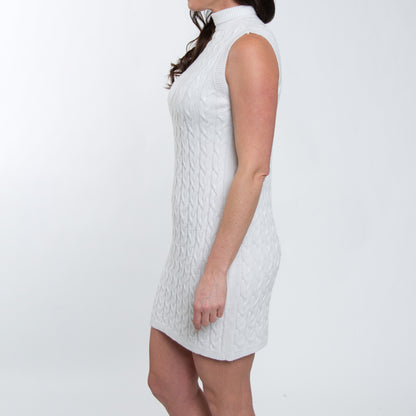 Linnea Sleeveless Cable Knit Sweater Dress