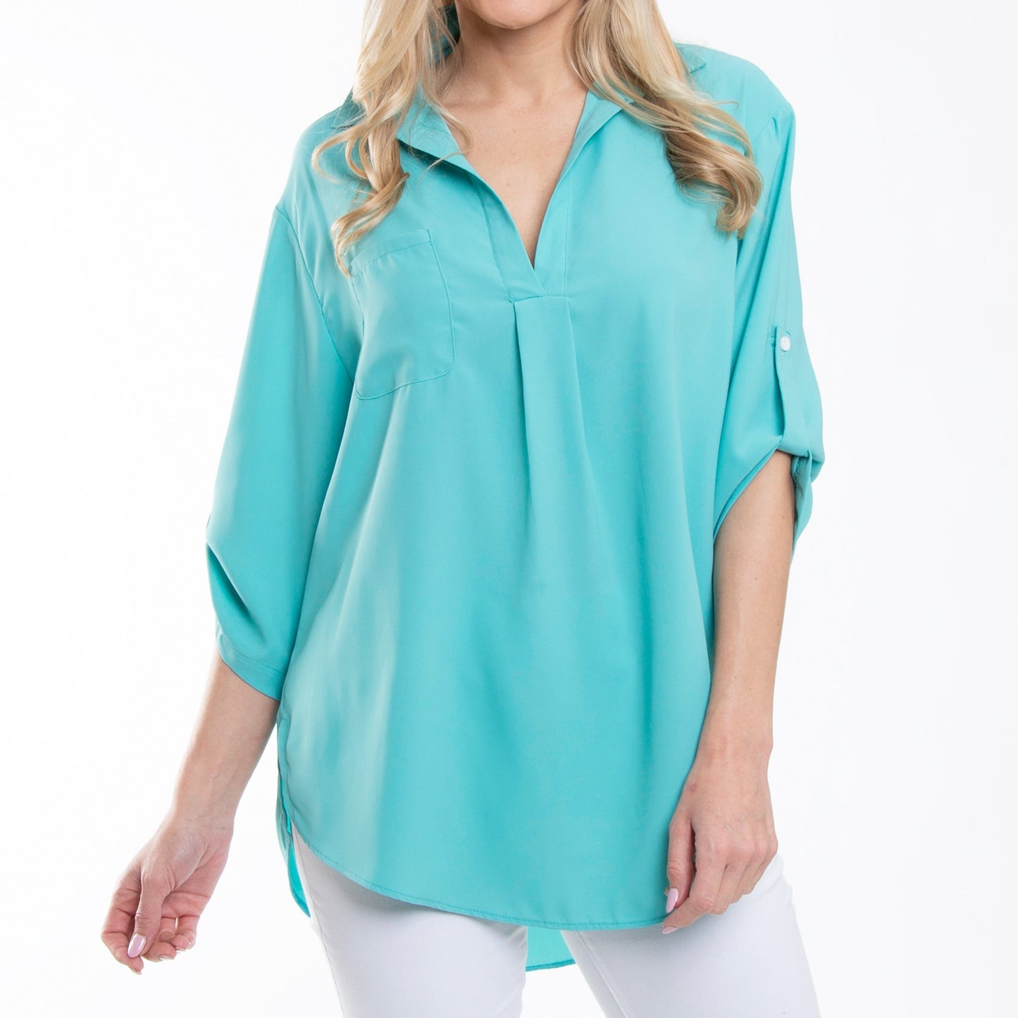 Elsie & Zoey  Women's Amaris Collared Blouse