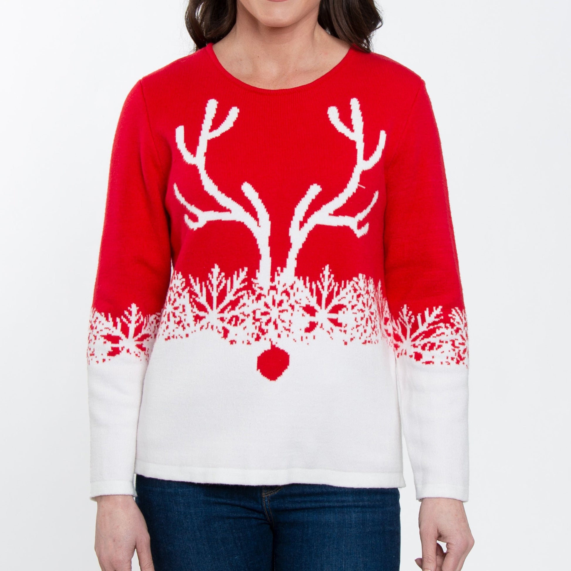 Howard's Women's Winter Kirsten Reindeer Sweater