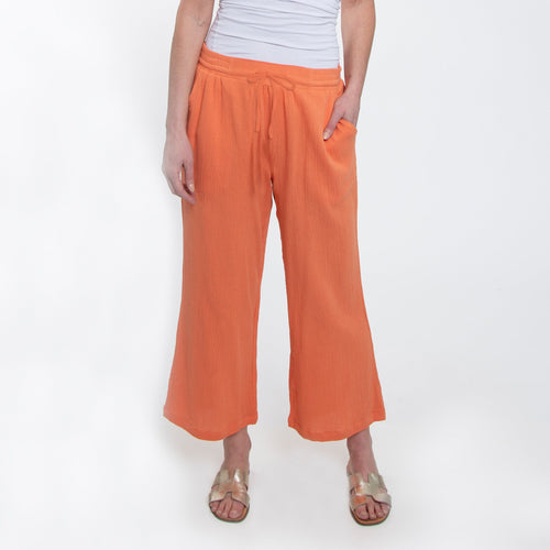 Monroe Gauze Wide Leg Cropped Pants