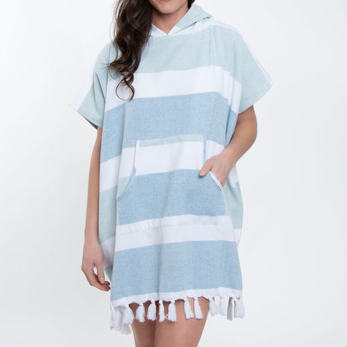 Freya Hooded Terry Cloth Poncho