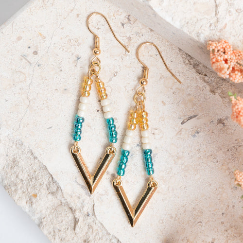 Aurelia Kite Seed Bead Earrings