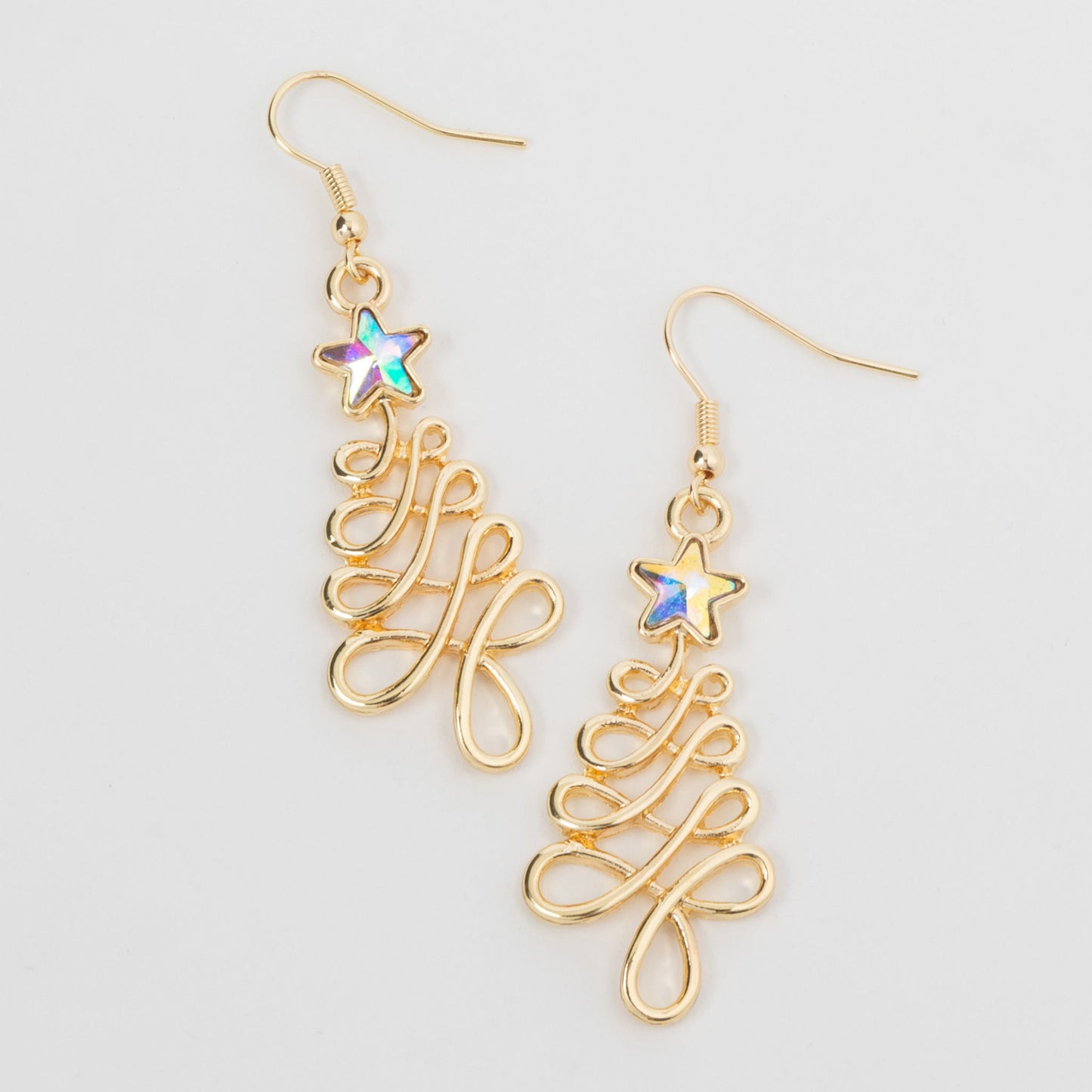 Holiday Modern Christmas Tree Earrings