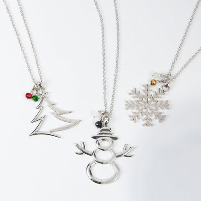 6 Piece Marie Beaded Christmas Pendant Necklace Assortment