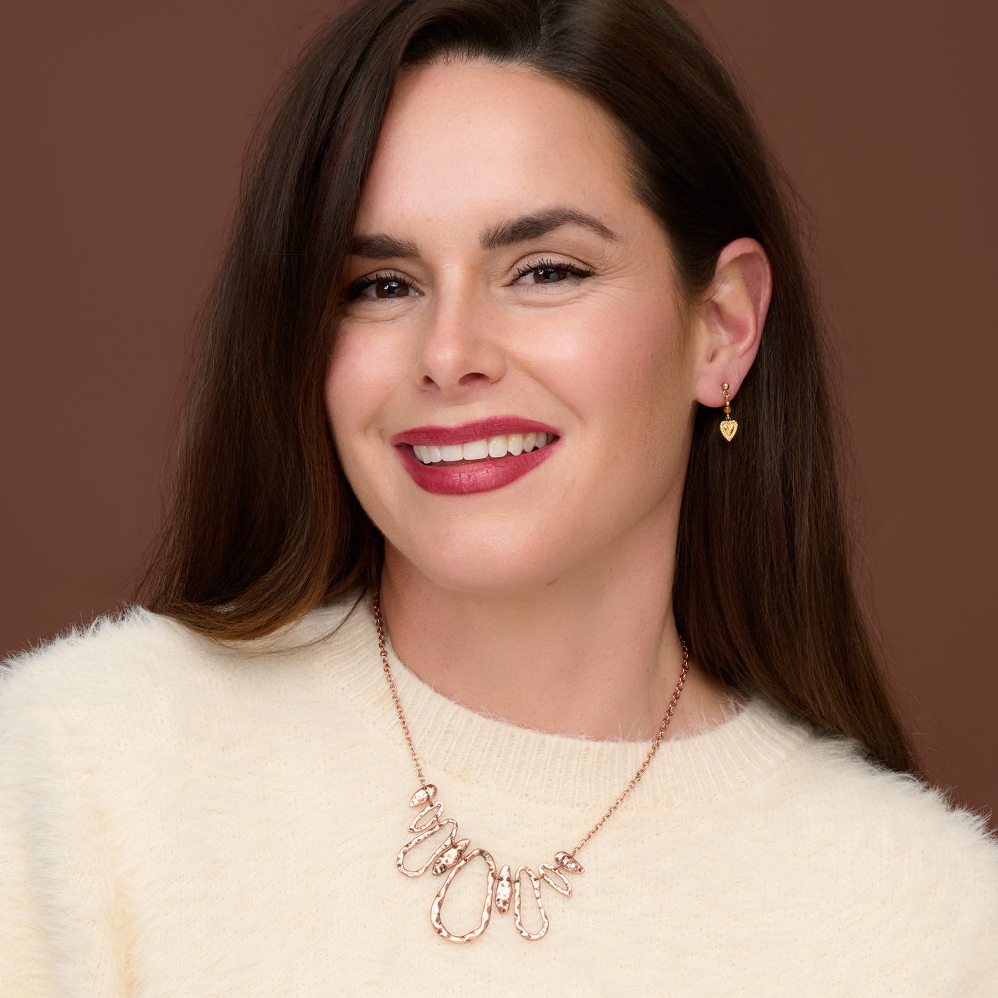 Drea Hammered Collar Necklace