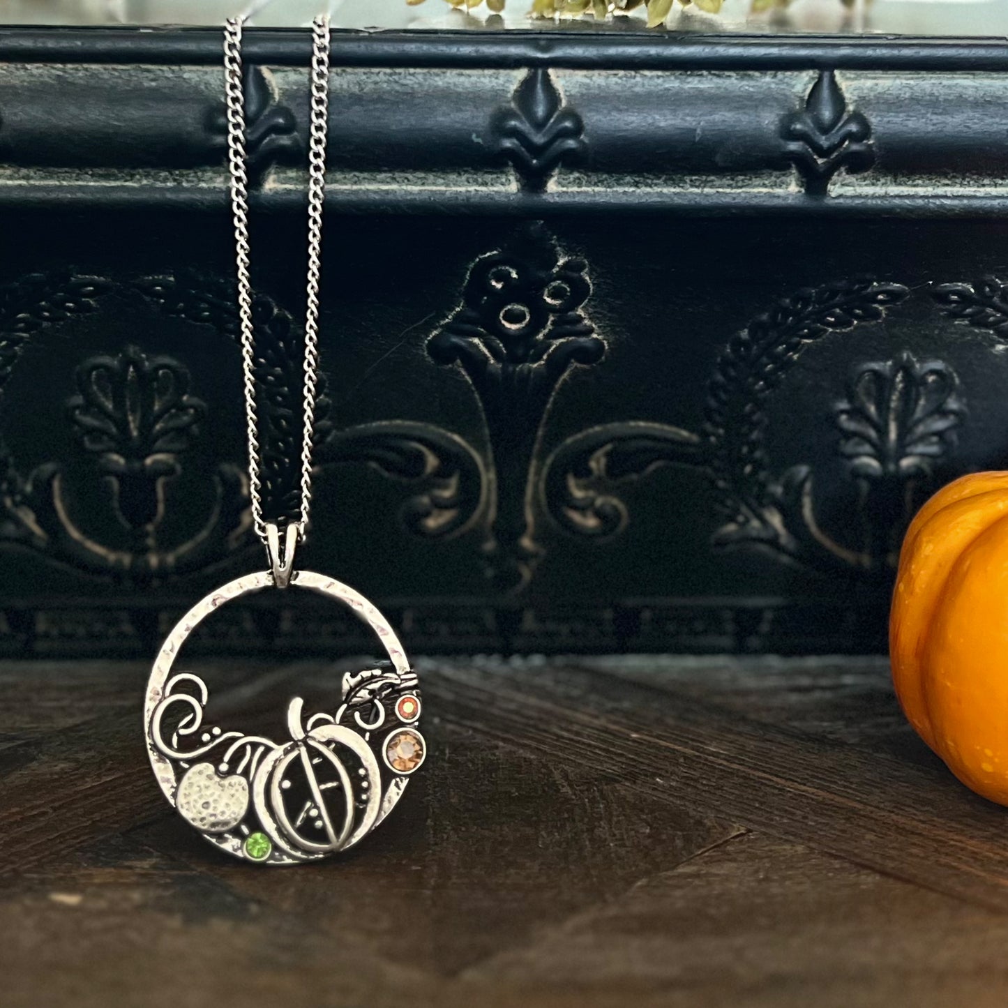 Howard's Jewelry Women's Halloween Blair Pumpkin Pendant Necklace