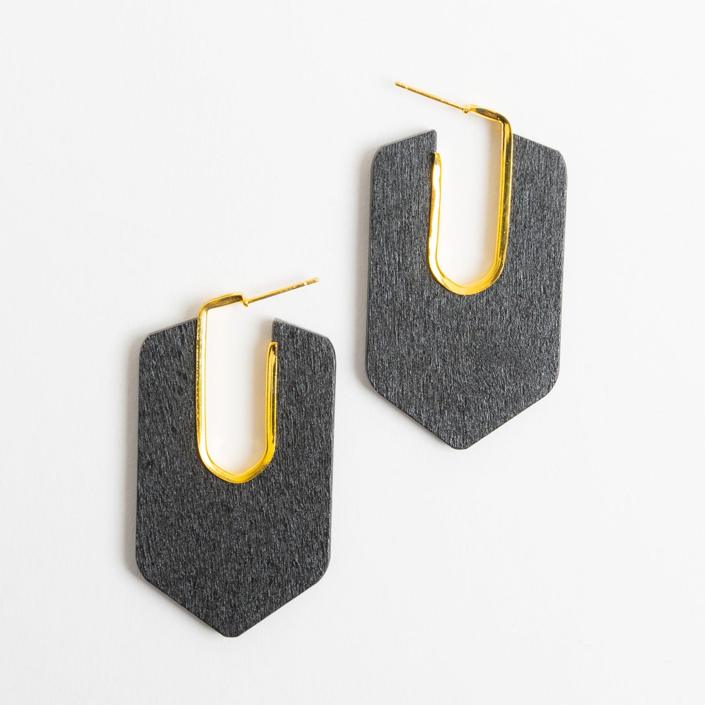 Samira Abstract Wood Earrings