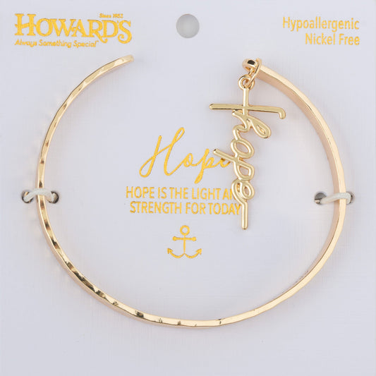 Nina Hope Charm Cuff Bracelet