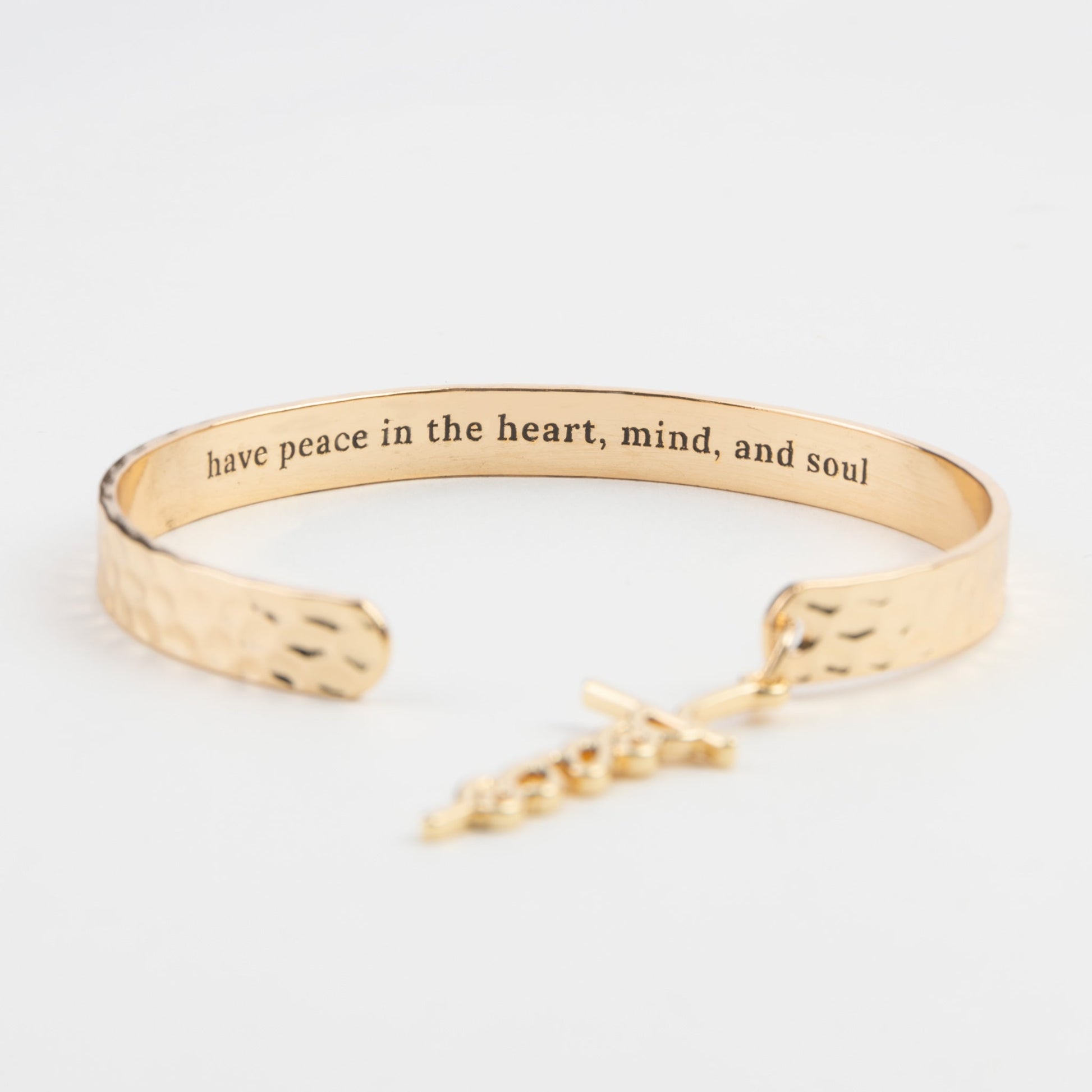 Nina Peace Charm Cuff Bracelet