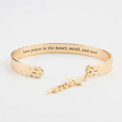 Nina Peace Charm Cuff Bracelet