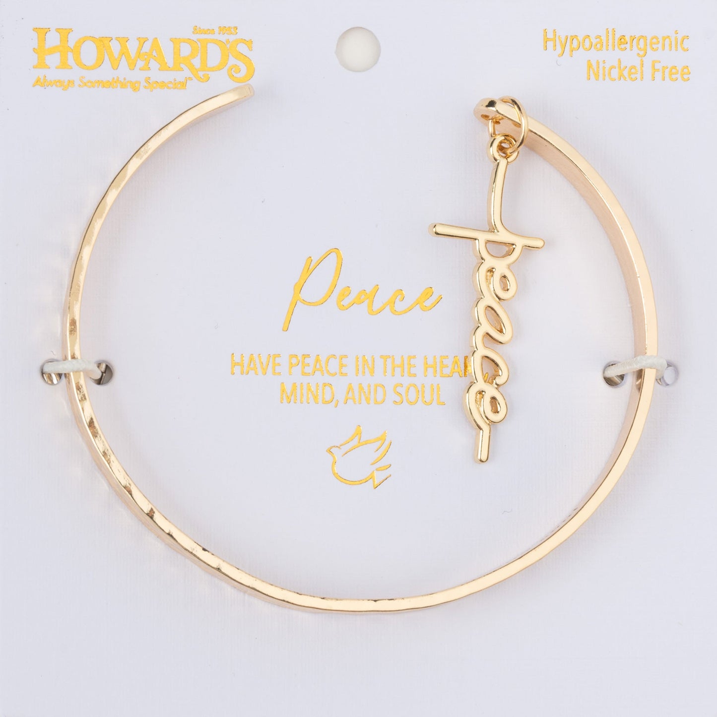 Nina Peace Charm Cuff Bracelet