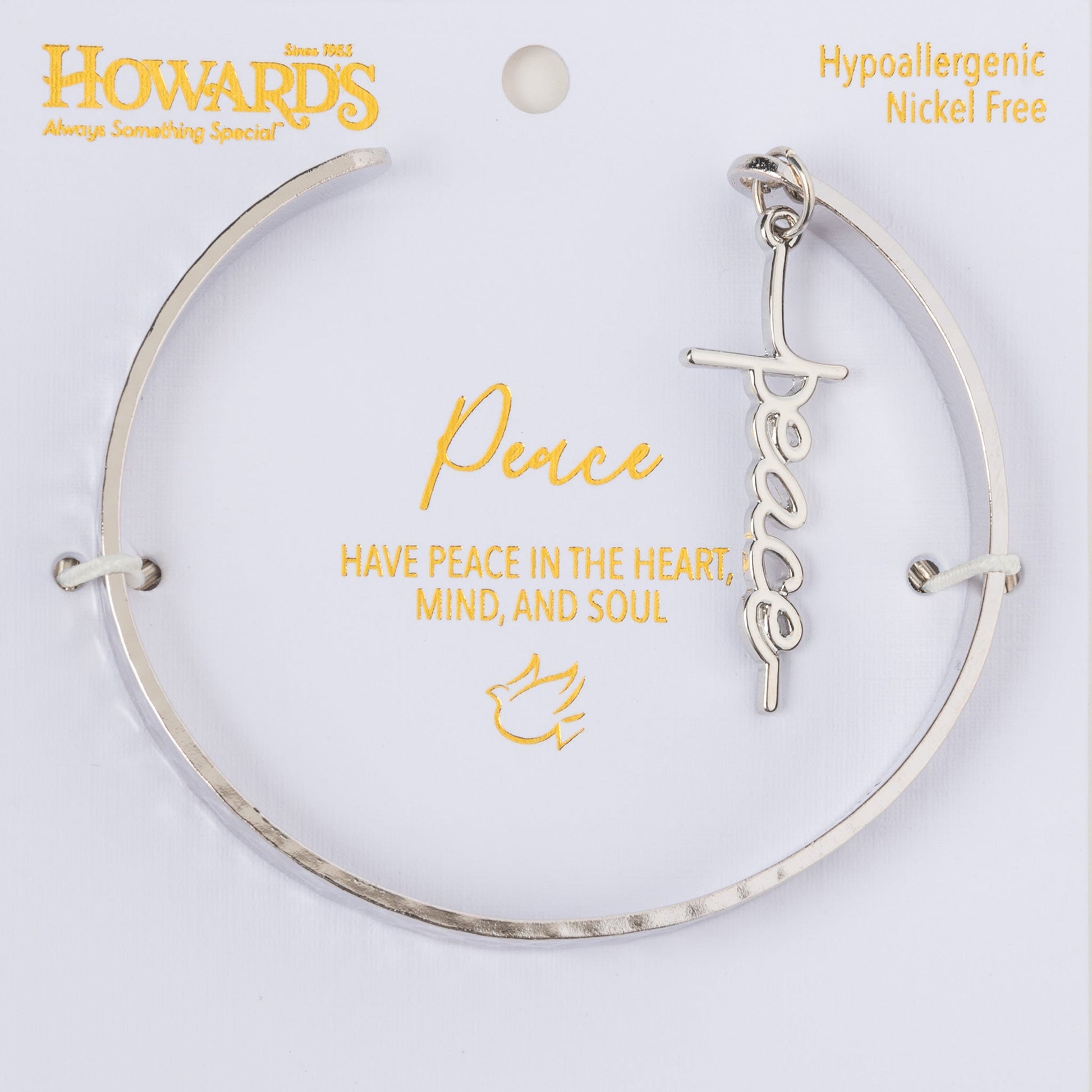 Nina Peace Charm Cuff Bracelet