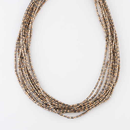 Kenna Multi Row Beaded Collar Necklace