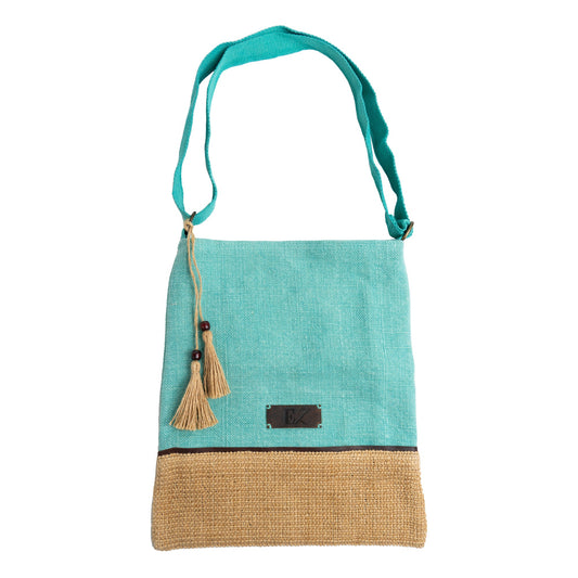 Elsie & Zoey  Women's Kiara Jute Crossbody Handbag