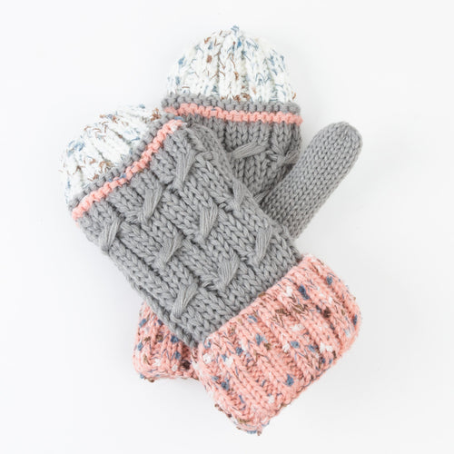 Bristol Striped Knit Mittens