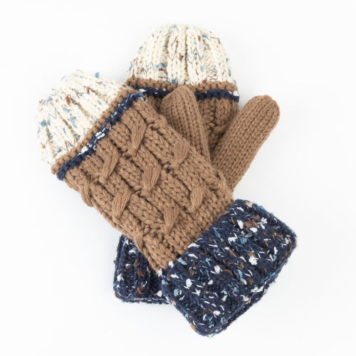 Bristol Striped Knit Mittens