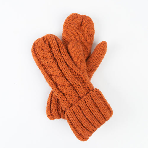 Sierra Cable Knit Mittens