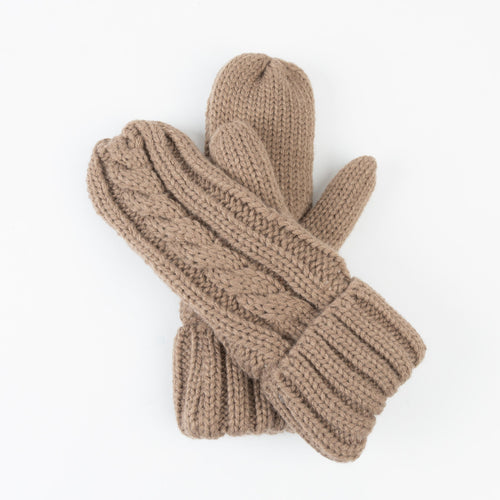 Sierra Cable Knit Mittens