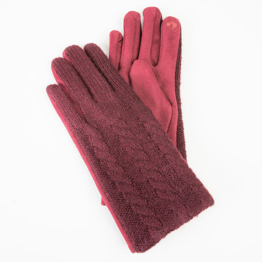 Howard's Women's Winter Everly Cable Knit Gloves
