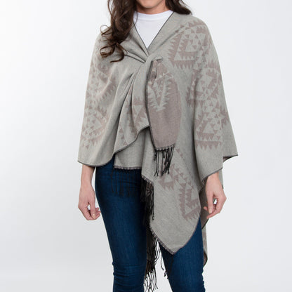 Howard's Women's Winter Rumi Reversible Aztec Wrap